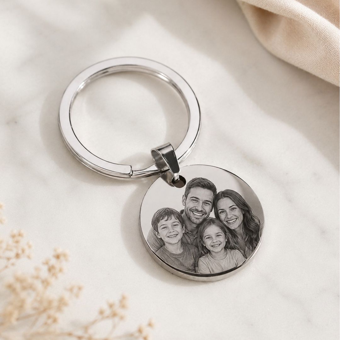 Llavero personalizado con foto para papá