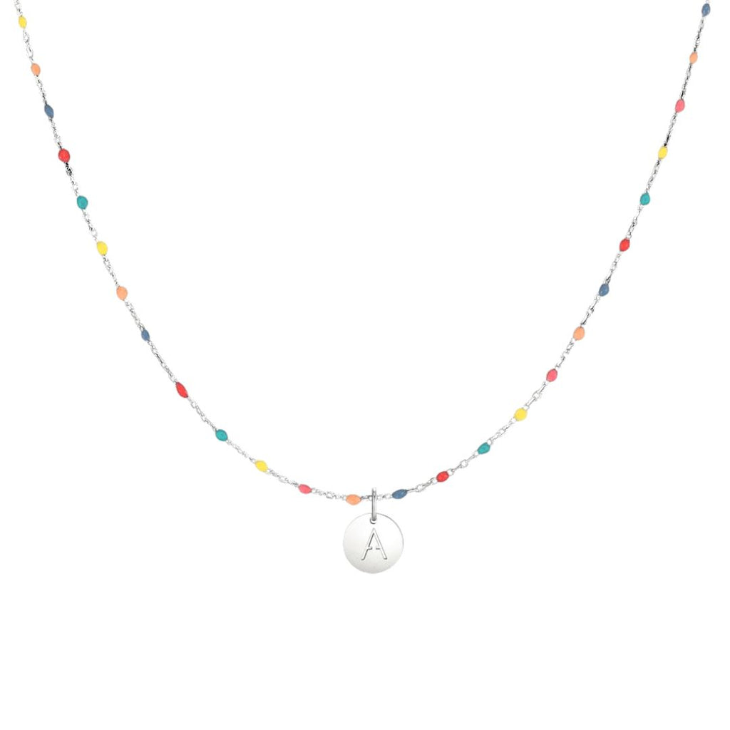 Collar Colorido con inicial (Oferta 3x1)
