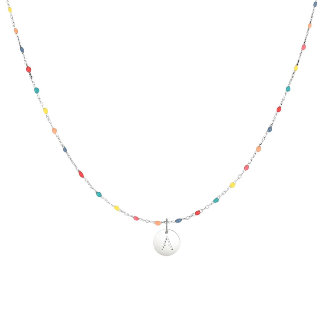 Collar Colorido con inicial (Oferta 3x1)