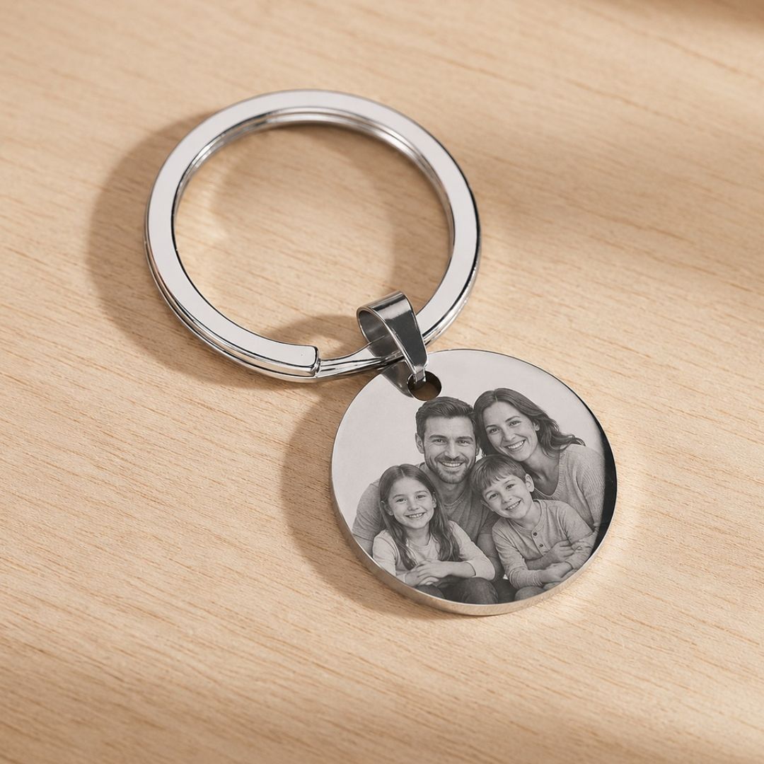 Llavero personalizado con foto para papá