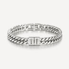 Pulsera cubana grabada para hombre