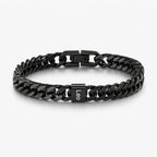 Pulsera cubana grabada para hombre