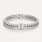 Pulsera cubana grabada para hombre