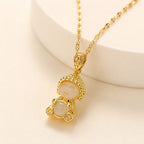 Collar de la fortuna con dije de Buda