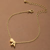 Pulsera de tobillo con inicial
