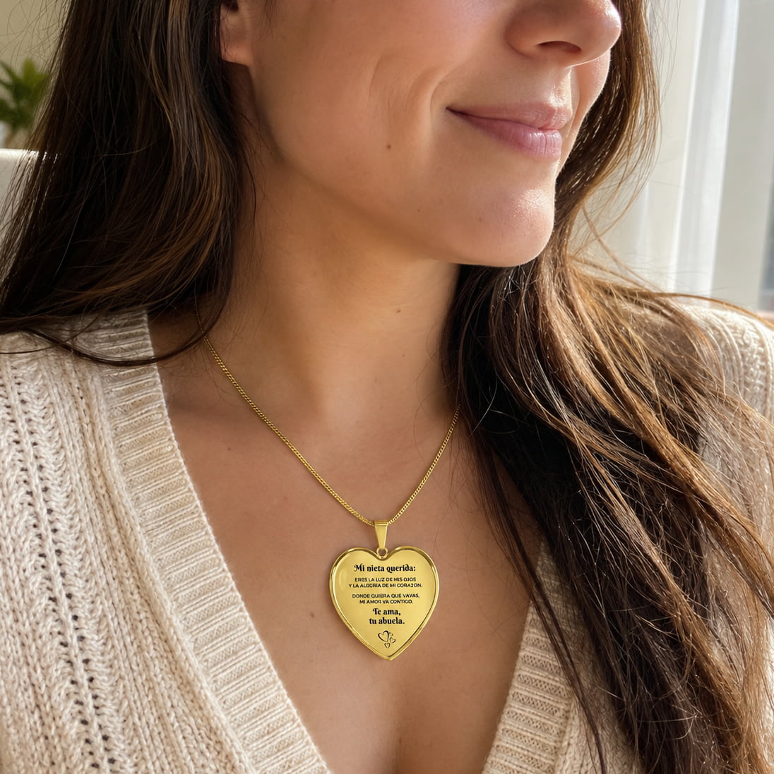 Collar con colgante - Mi nieta querida, de abuela