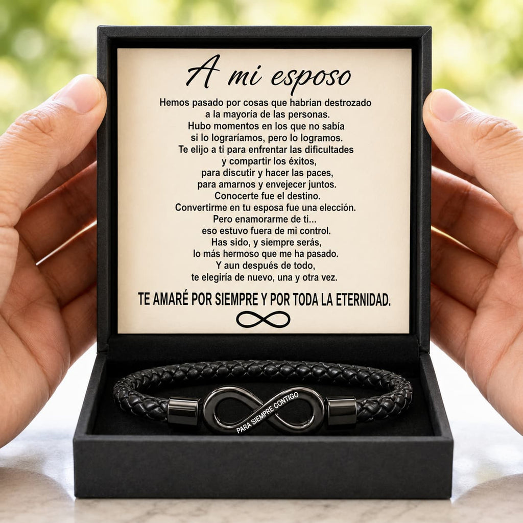 Pulsera Infinito para Él – "Un Amor Sin Fin"