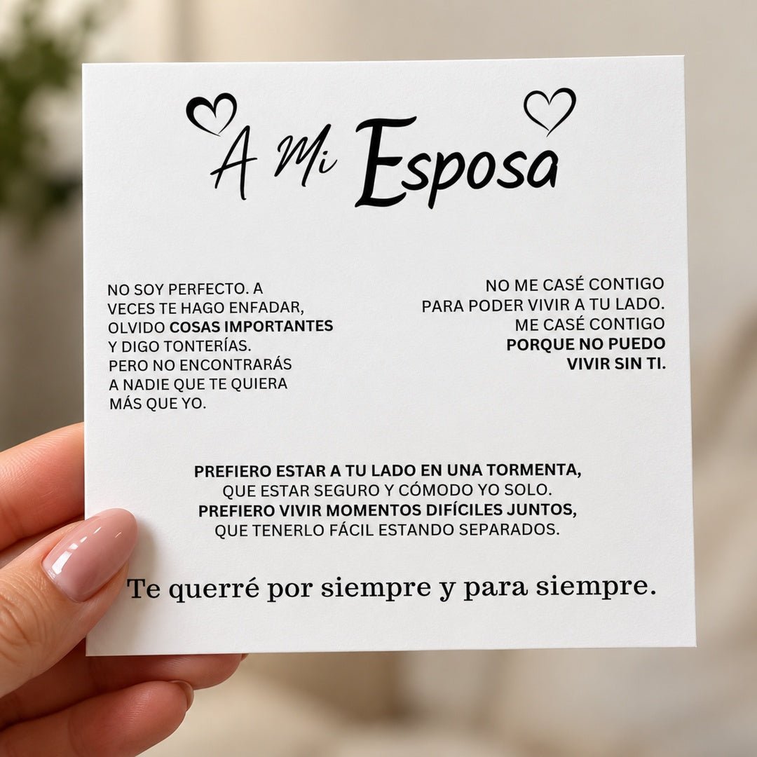 "A mi esposa" - Collar corazón para siempre - Moroveta