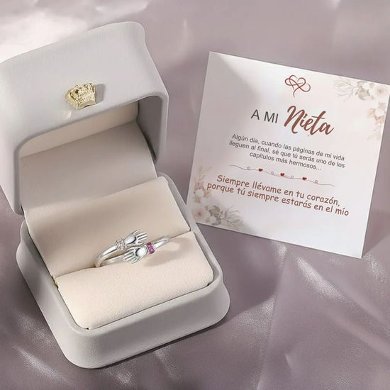 Anillo Abrazo con Piedras de Nacimiento - Moroveta