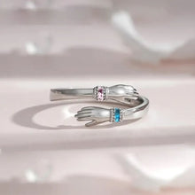 Cargar imagen en el visor de la galería, Anillo Abrazo con Piedras de Nacimiento - Moroveta