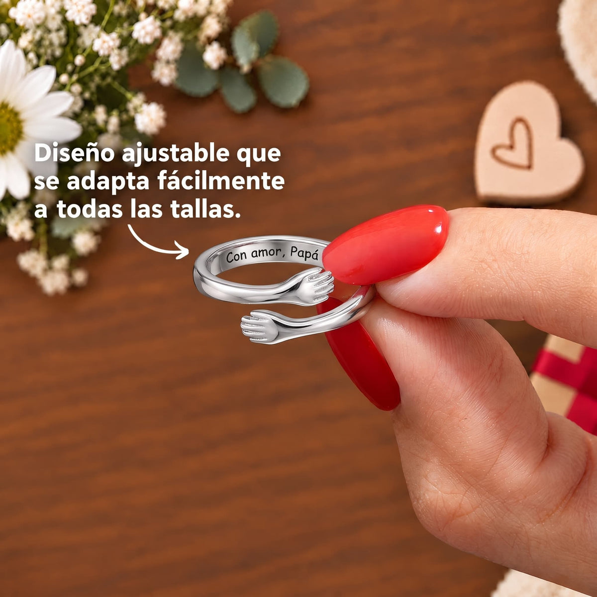 Anillo Abrazo de Papá e Hija - Moroveta