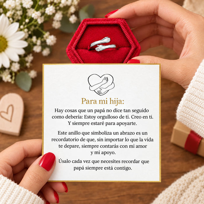 Anillo Abrazo de Papá e Hija