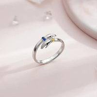 Anillo Abrazo Eterno con piedras de nacimiento - Moroveta