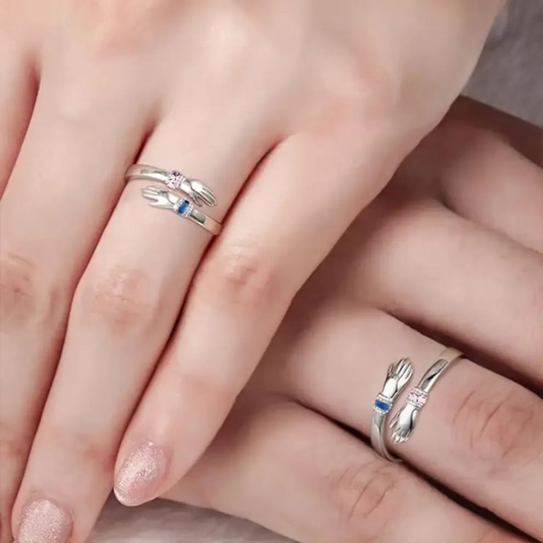 Anillo Abrazo Eterno con piedras de nacimiento - Moroveta