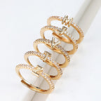 Anillo ajustable con inicial - Moroveta