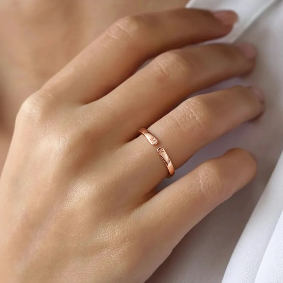 Anillo ajustable con Iniciales - Moroveta