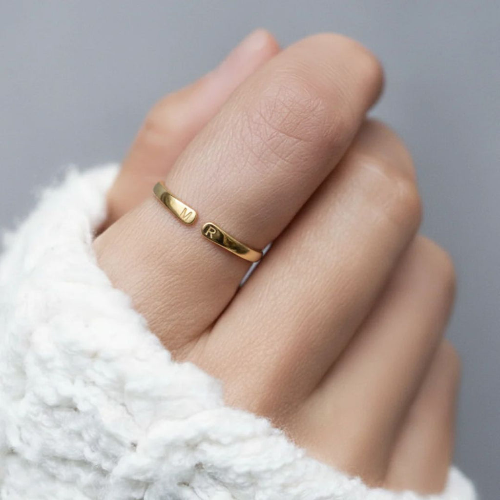 Anillo ajustable con Iniciales - Moroveta