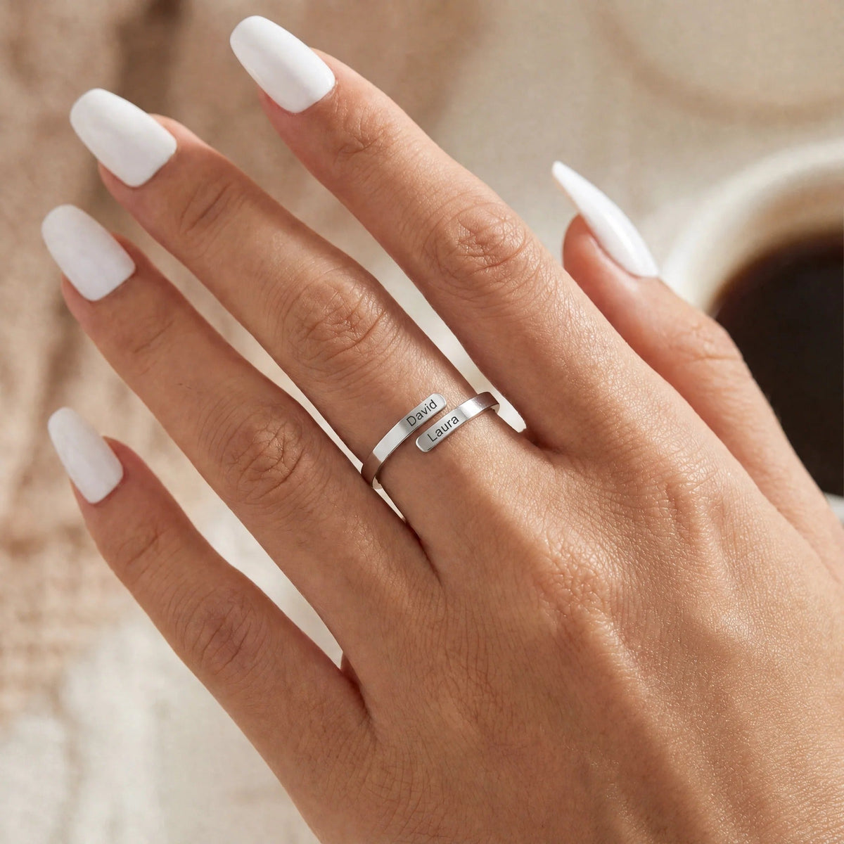 Anillo ajustable con nombres - Moroveta