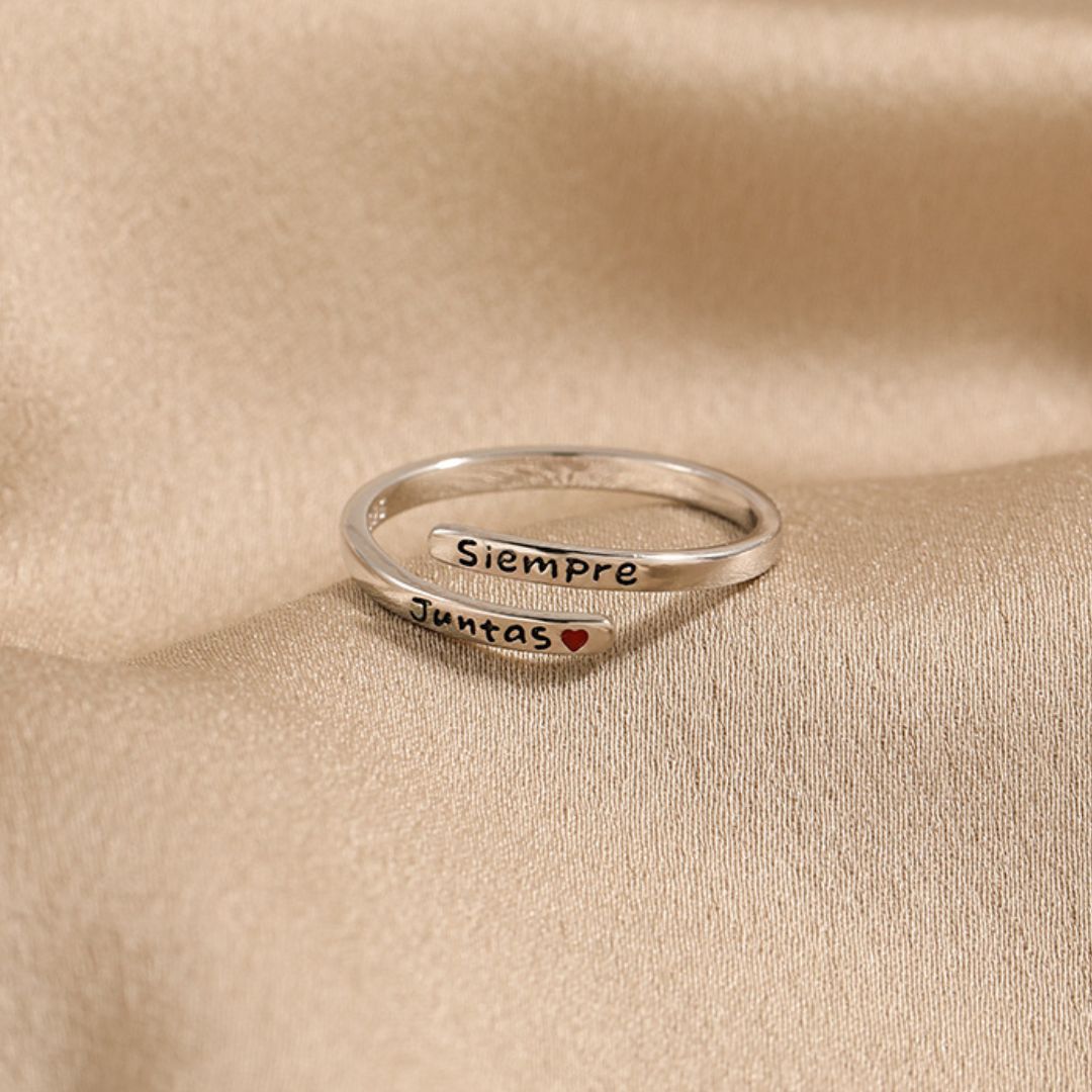 Anillo ajustable "Siempre juntas" - Moroveta