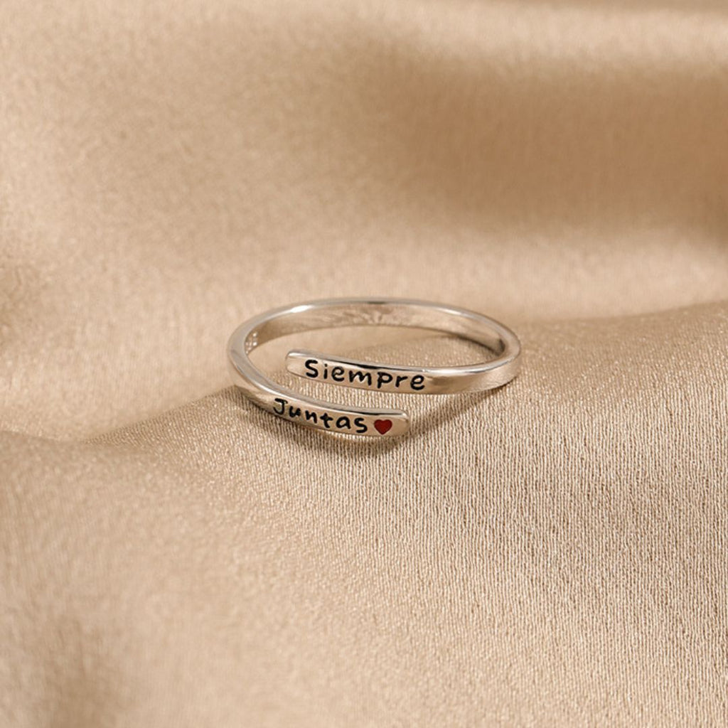 Anillo ajustable "Siempre juntas" - Moroveta