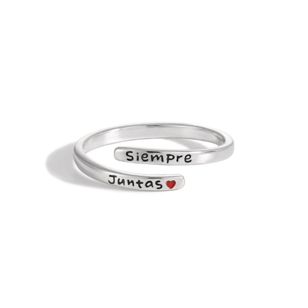 Anillo ajustable "Siempre juntas" - Moroveta