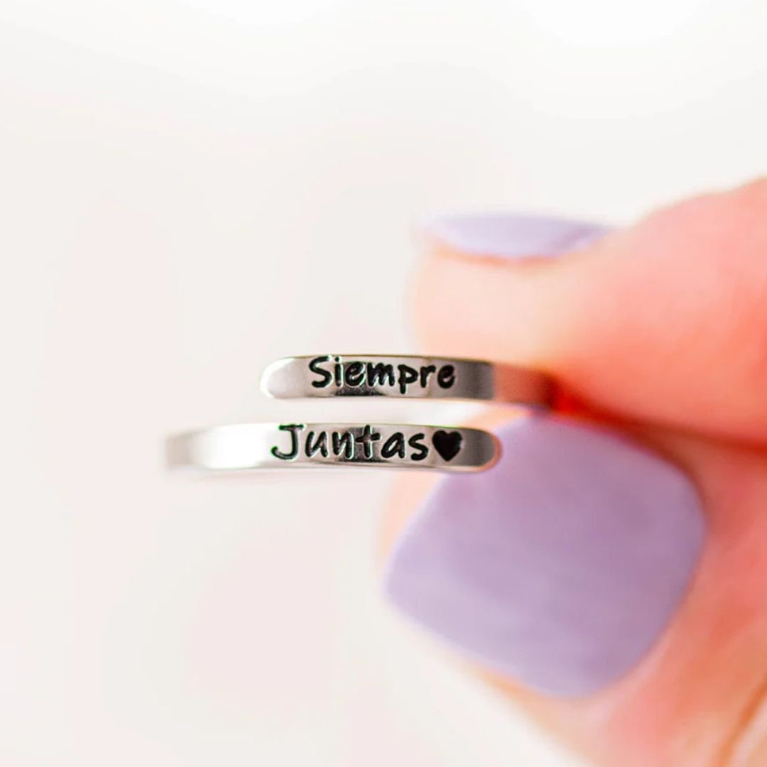 Anillo ajustable "Siempre juntas" - Moroveta