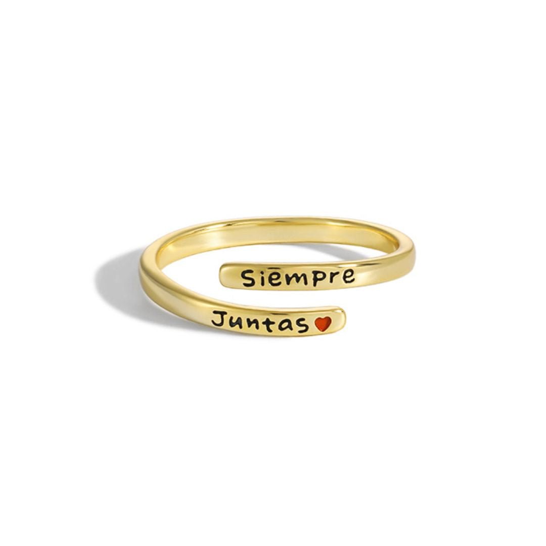 Anillo ajustable "Siempre juntas" - Moroveta