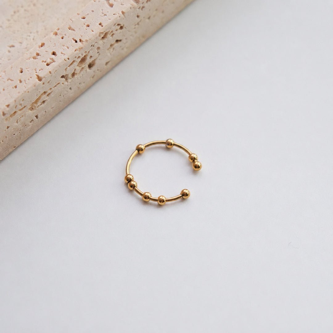 Anillo antiestrés ajustable con bolitas móviles - Moroveta