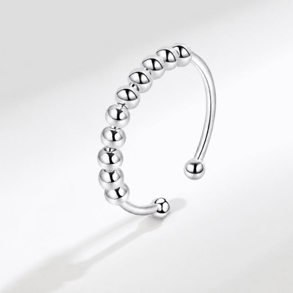 Anillo antiestrés ajustable con bolitas móviles - Moroveta