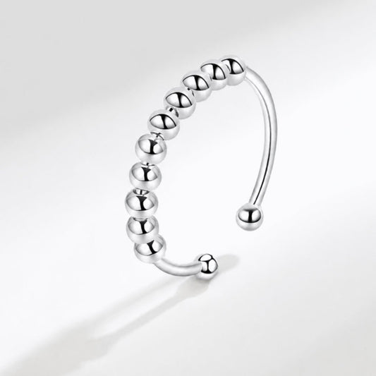 Anillo antiestrés ajustable con bolitas móviles - Moroveta