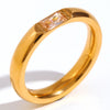 Anillo apilable con piedra natal - Moroveta