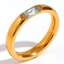 Cargar imagen en el visor de la galería, Anillo apilable con piedra natal - Moroveta