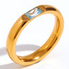 Anillo apilable con piedra natal - Moroveta