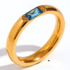 Anillo apilable con piedra natal - Moroveta