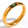 Anillo apilable con piedra natal - Moroveta