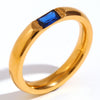 Anillo apilable con piedra natal - Moroveta