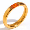 Anillo apilable con piedra natal - Moroveta