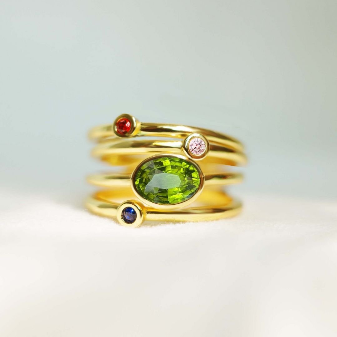 Anillo Apilable Familia - Moroveta