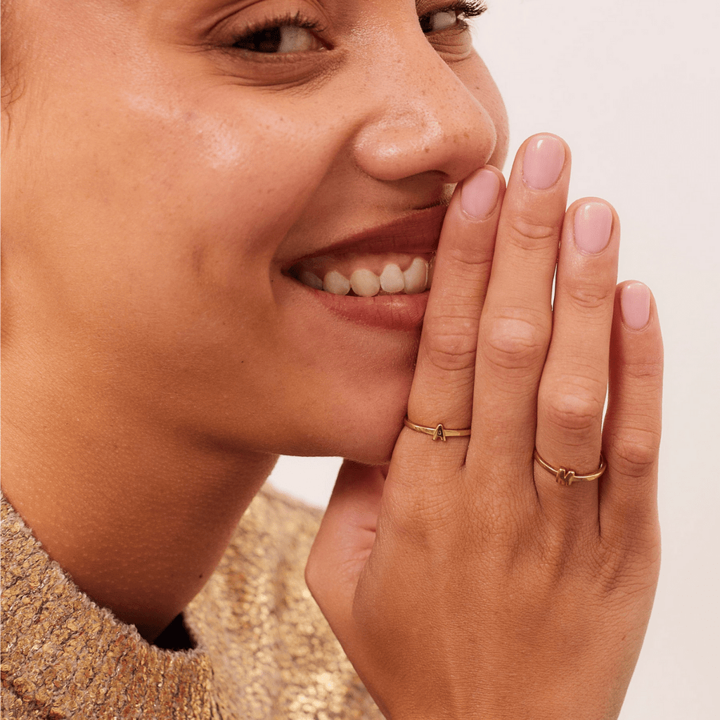 Anillo con inicial - Moroveta