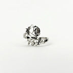 Anillo con nombre y flor de nacimiento - Moroveta