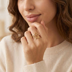 Anillo con nombre y flor de nacimiento - Moroveta
