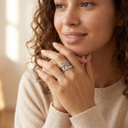 Anillo con nombre y flor de nacimiento - Moroveta