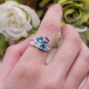 Anillo con nombres y piedras de nacimiento - Moroveta