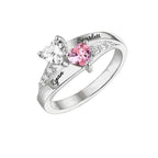 Anillo con nombres y piedras de nacimiento - Moroveta