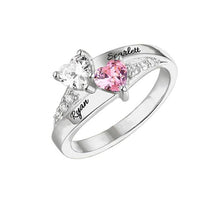 Cargar imagen en el visor de la galería, Anillo con nombres y piedras de nacimiento - Moroveta
