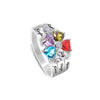 Anillo con nombres y piedras de nacimiento - Moroveta