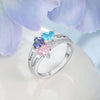 Anillo con nombres y piedras de nacimiento - Moroveta