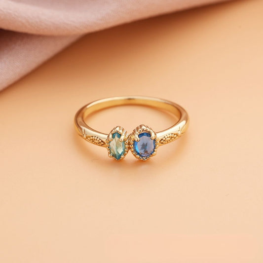 Anillo con piedras natales - Moroveta