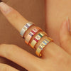 Anillo con piedras natales de los hijos - Moroveta