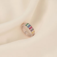 Anillo con piedras natales de los hijos - Moroveta